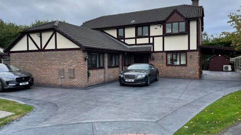 front driveway after