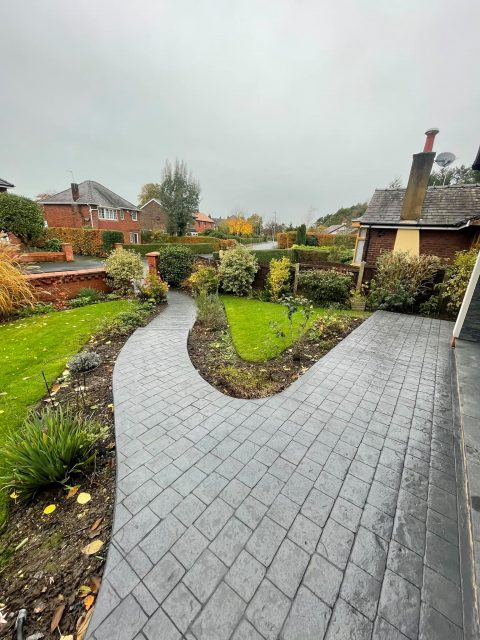 stunning cobbled path