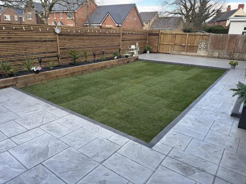 back with real grass insert